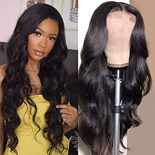 Medium-Parted Long Wig Curly Hair
