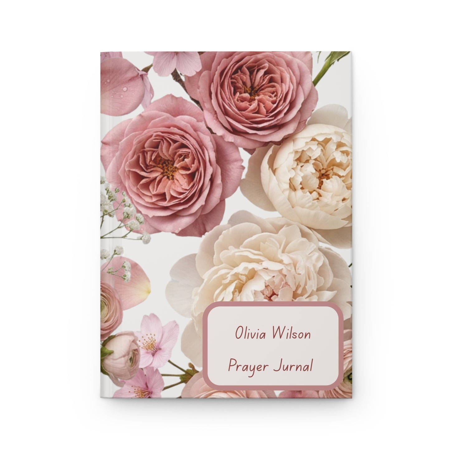 Floral Prayer Hardcover Journal — Personalized Olivia Wilson Design