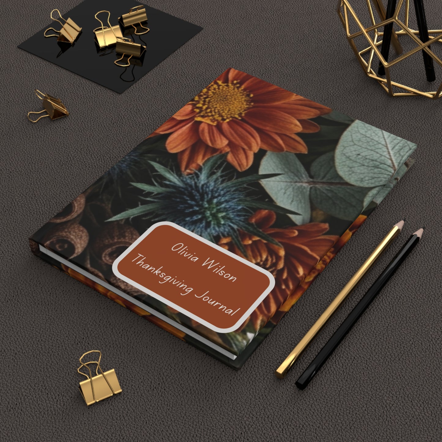 Thanksgiving Journal — Autumn Floral Hardcover