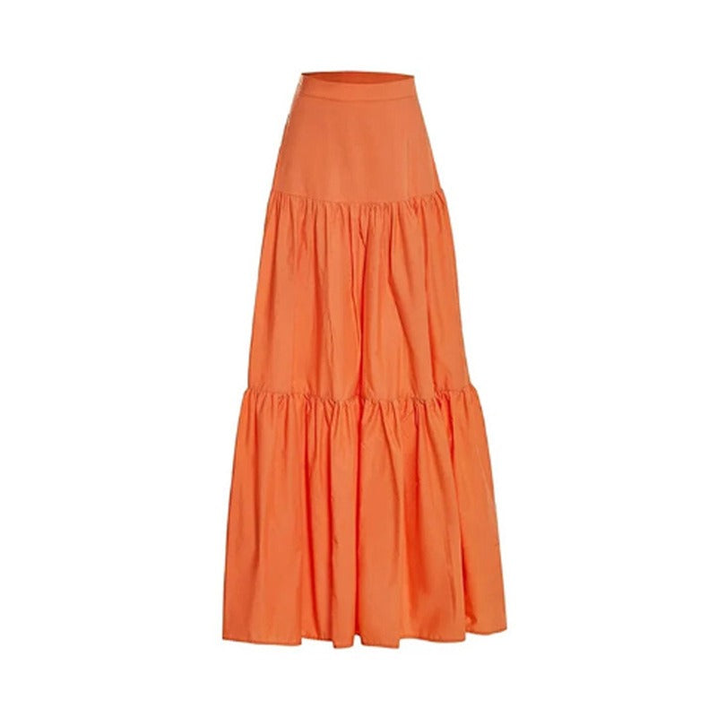 Three Piece Crop Top And Maxi Skirt Sets