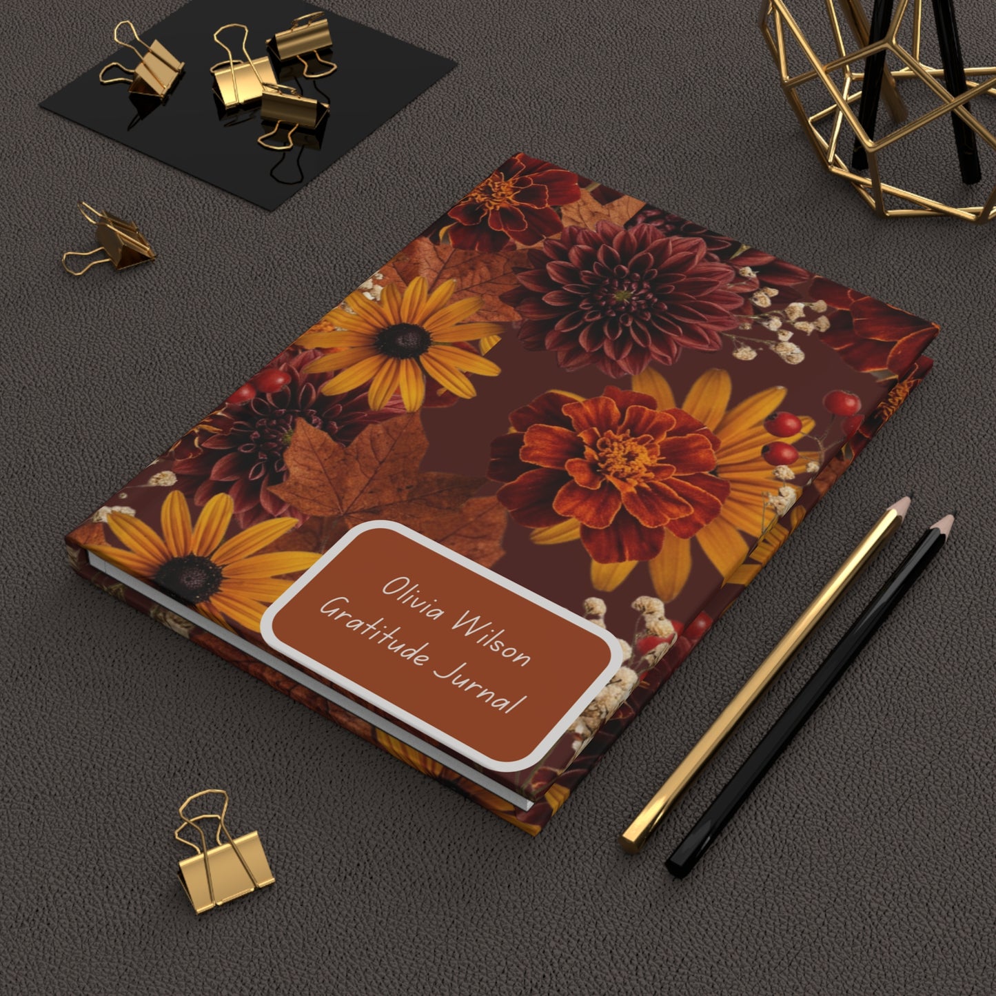 Gratitude Journal — Autumn Floral Hardcover