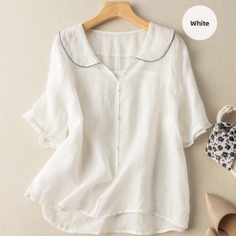 Boho Cotton-Linen Blouse