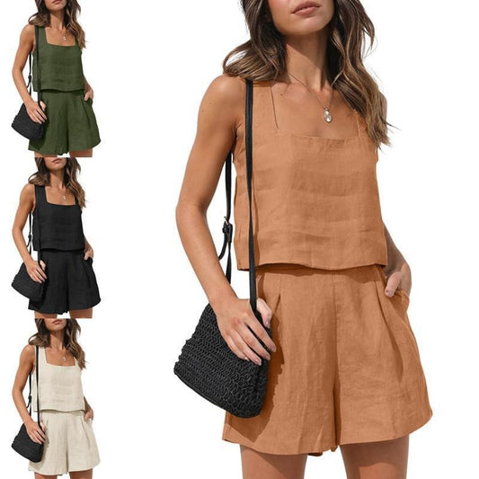 Two Piece Summer Linen Suit