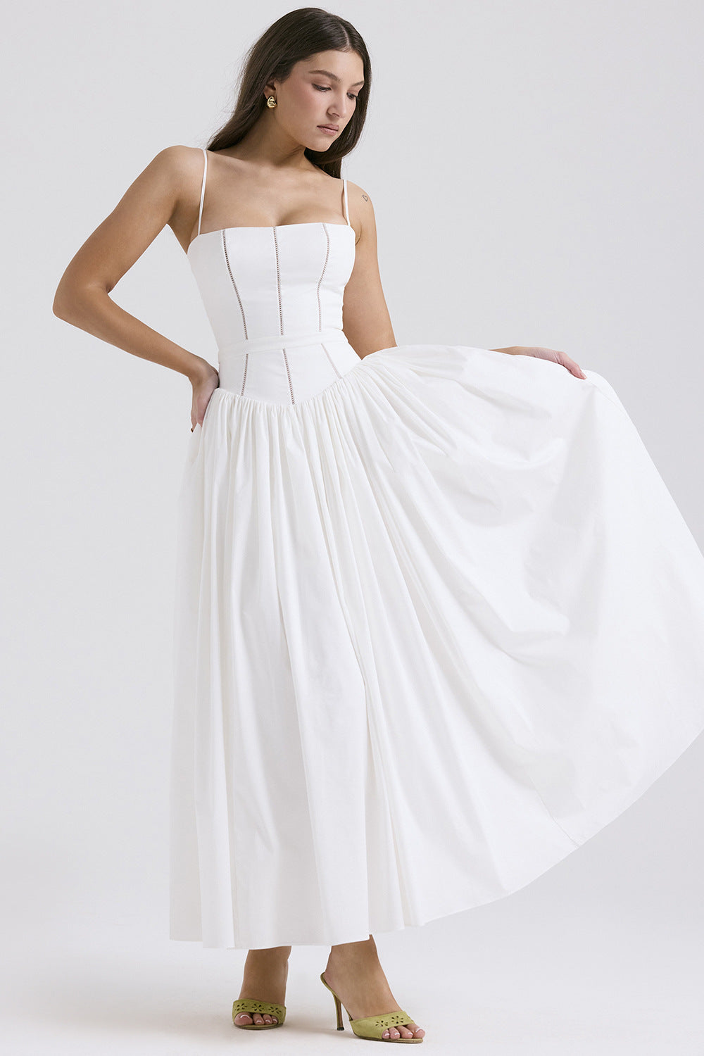Strapless Floral Print Strapless Dress