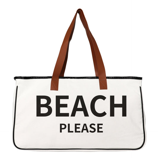 Womens Tote - Cotton Canvas Shoulder Bag