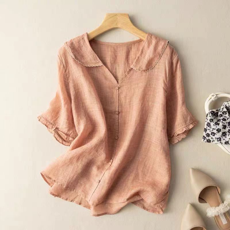 Boho Cotton-Linen Blouse