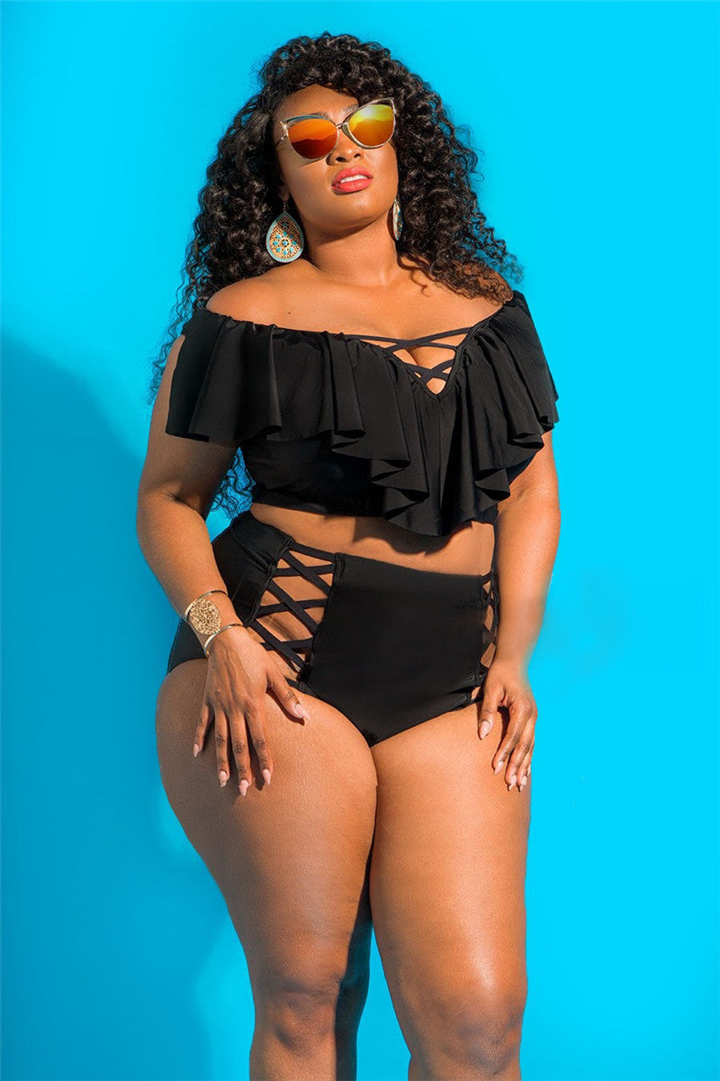 High Waist Bikini Plus Size